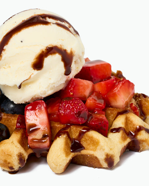Berries Over Waffle