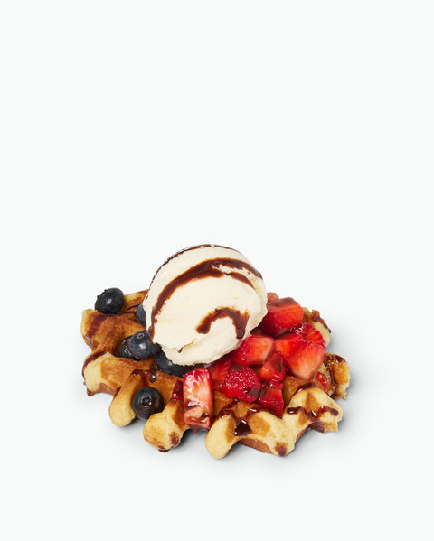 Berries Over Waffle